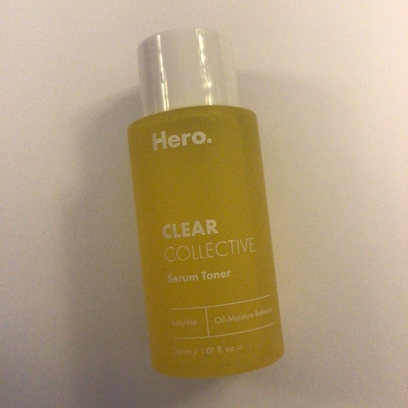 HERO CLEAR COLLECTIVE SERUM TONER DELUXE TRAVEL SIZE 1 OUNCE NWT - Picture 5 of 10